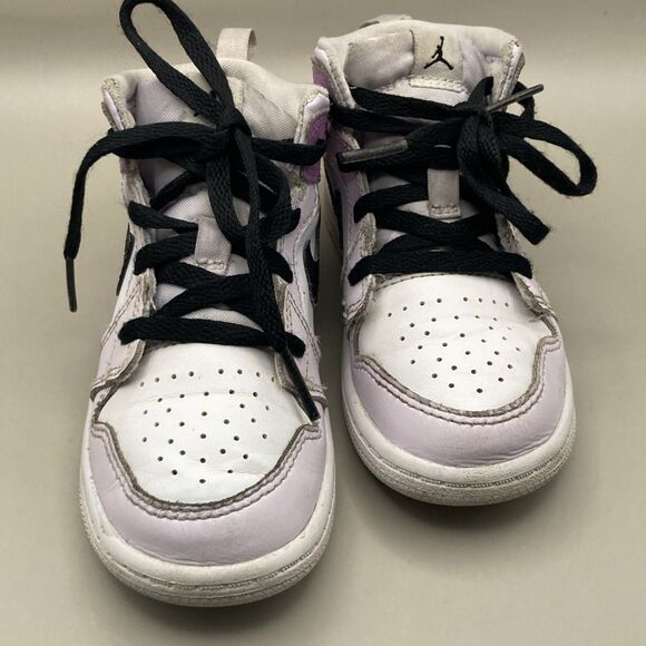 Nike Air Jordan 1Mid Barely Grape Toddler High Top Shoes Sneakers DQ8425-501 9C - Picture 2 of 10
